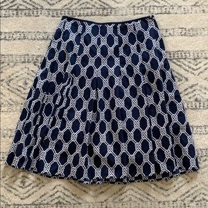 Navy Natical pleated skirt - Size 4P